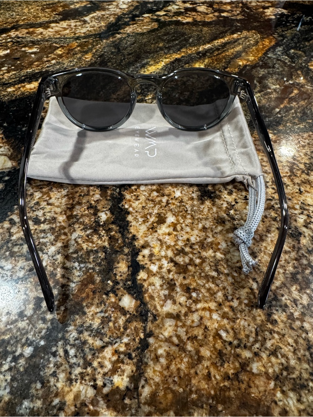 WMP Tate Blue Grey Round Sunglasses - Picture 4 of 4